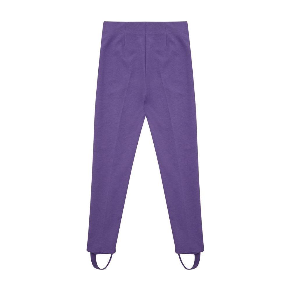 Lardini Elegant Purple Viscose Pants Lardini