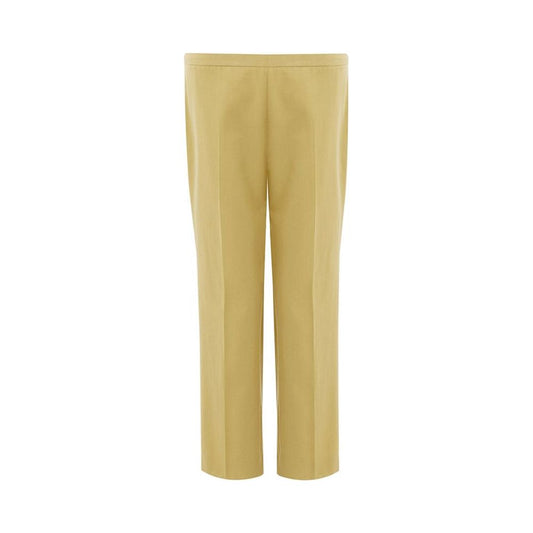 Golden Elegance Cotton Pants