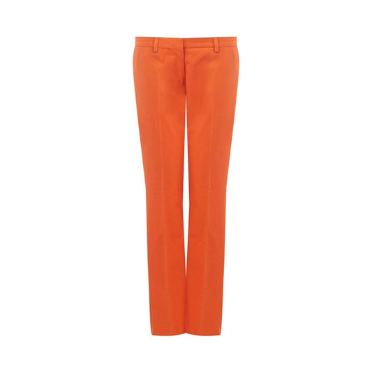 Lardini Elegant Cotton Orange Pants Lardini