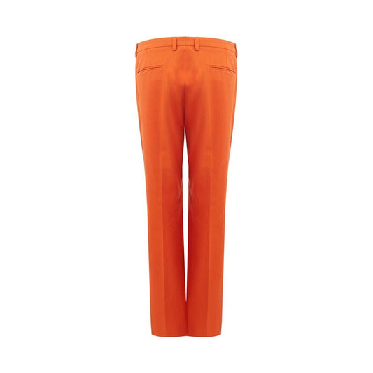 Elegant Cotton Orange Pants