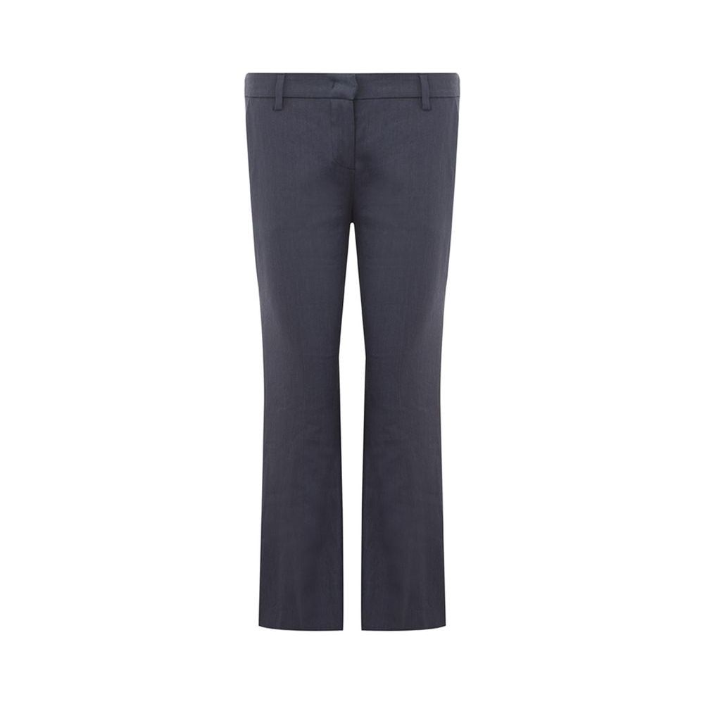 Lardini Chic Blue Linen Trousers Lardini