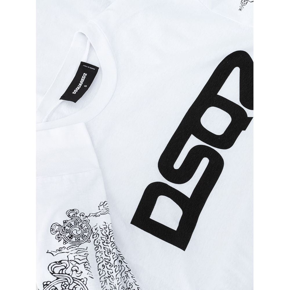 Dsquared² White Cotton T-Shirt Dsquared²