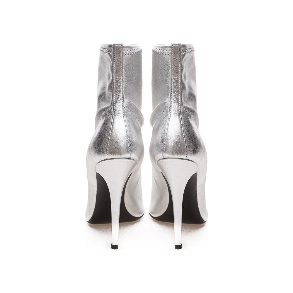 Giuseppe Zanotti Silver Leather Boot Giuseppe Zanotti