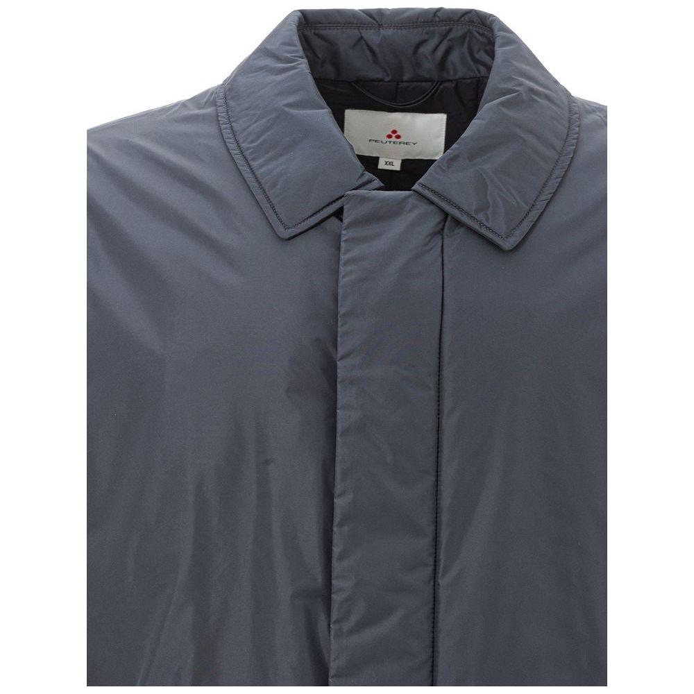 Peuterey Elegant Gray Polyamide Men's Jacket Peuterey