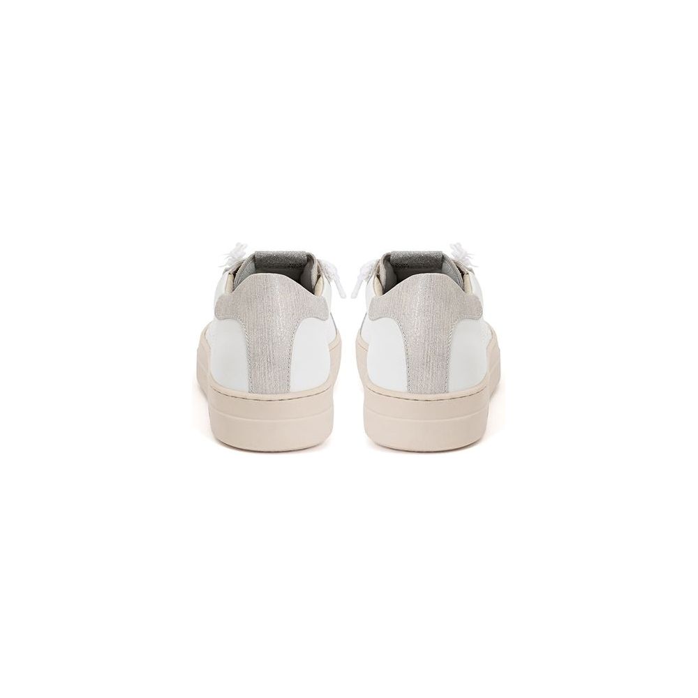 P448 Elegant White Leather Sneakers P448