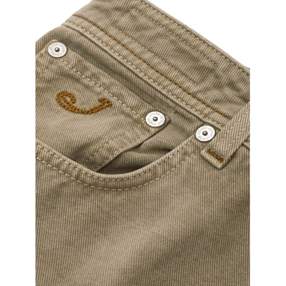 Jacob Cohen Premium Brown Cotton Pants Jacob Cohen