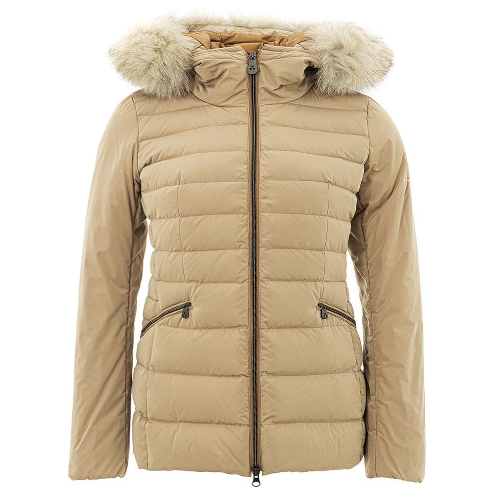 Peuterey Elegant Beige Polyester Jacket for Women Peuterey