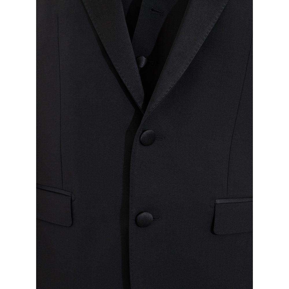 Dolce & Gabbana Elegant Black Wool Men's Suit Dolce & Gabbana