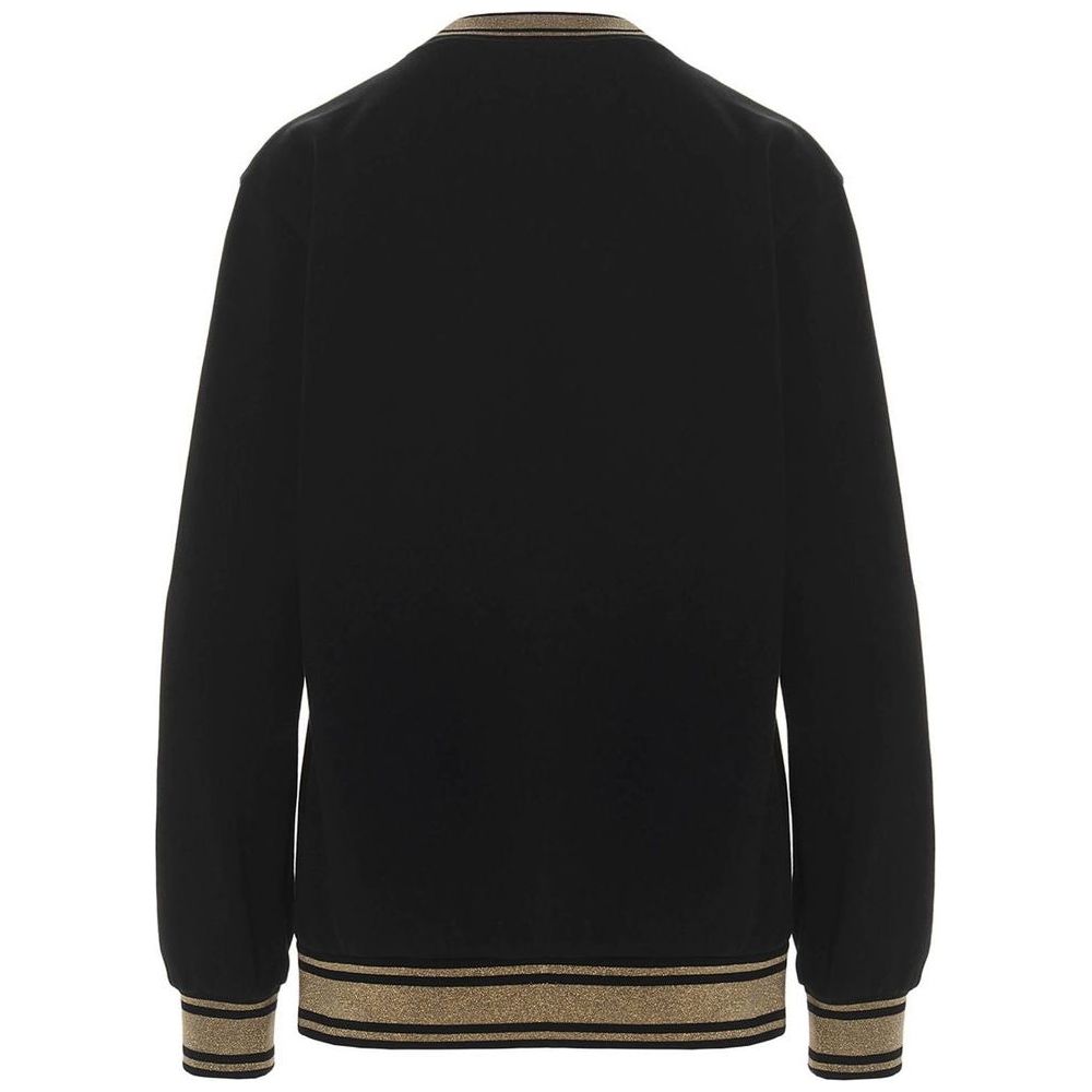 Dolce & Gabbana Black Cotton Sweater Dolce & Gabbana