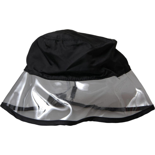 Dolce & Gabbana Black Polyester Plastic Bucket Hat Men Dolce & Gabbana