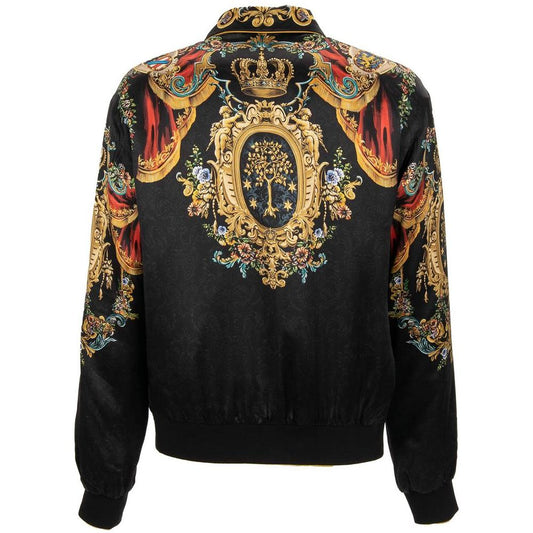 Dolce & Gabbana Black Silk Jacket Dolce & Gabbana