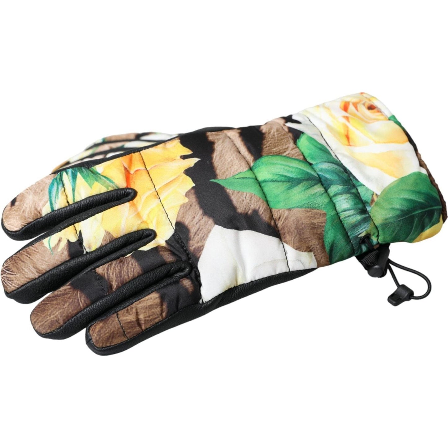 Dolce & Gabbana Multicolor Floral Wrist Length Gloves Dolce & Gabbana