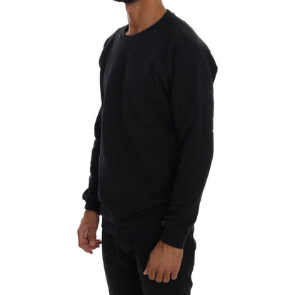 Daniele Alessandrini Blue Crewneck Cotton Sweater