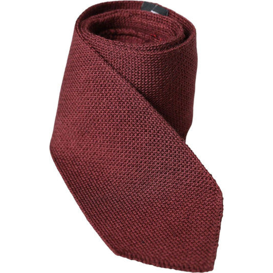 Bordeaux 100% Silk Patterned Classic Men Tie