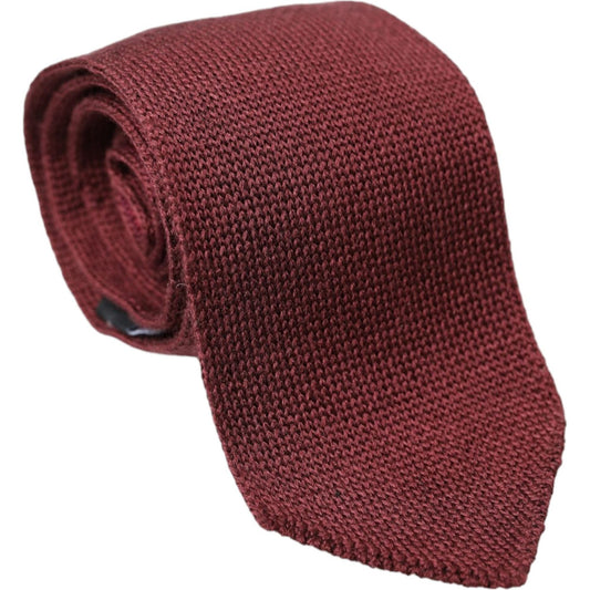 Bordeaux 100% Silk Patterned Classic Men Tie