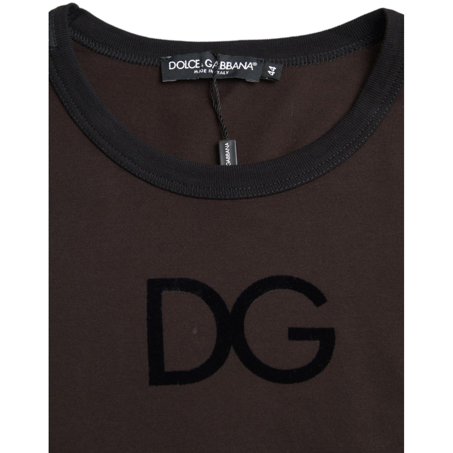 Dolce & Gabbana Brown DG Logo Crewneck Pullover Sweater