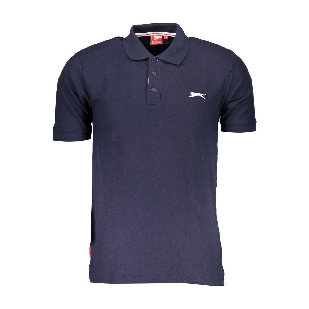 Slazenger Blue Cotton Polo Shirt Slazenger