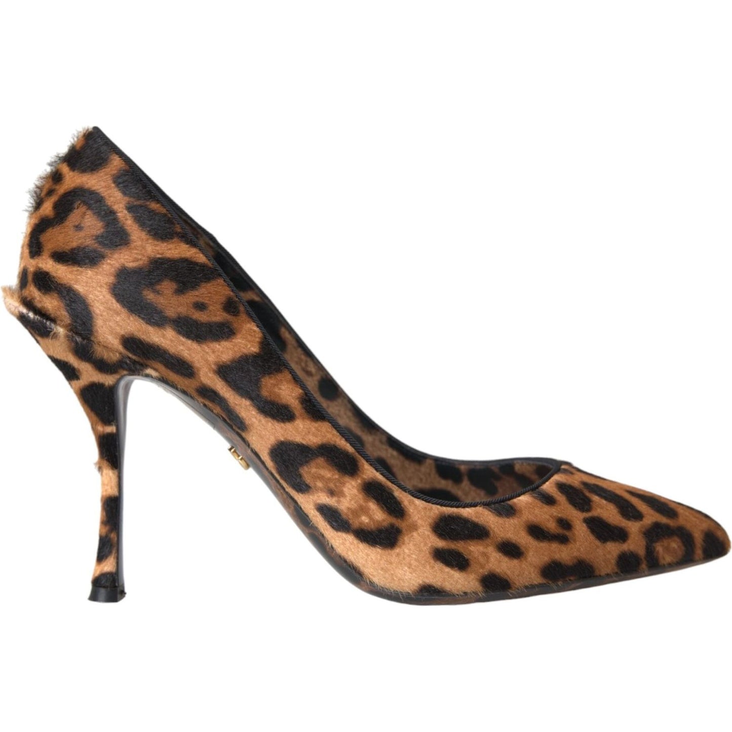 Dolce & Gabbana Brown Leopard Calf Hair Heels Pumps Shoes Dolce & Gabbana