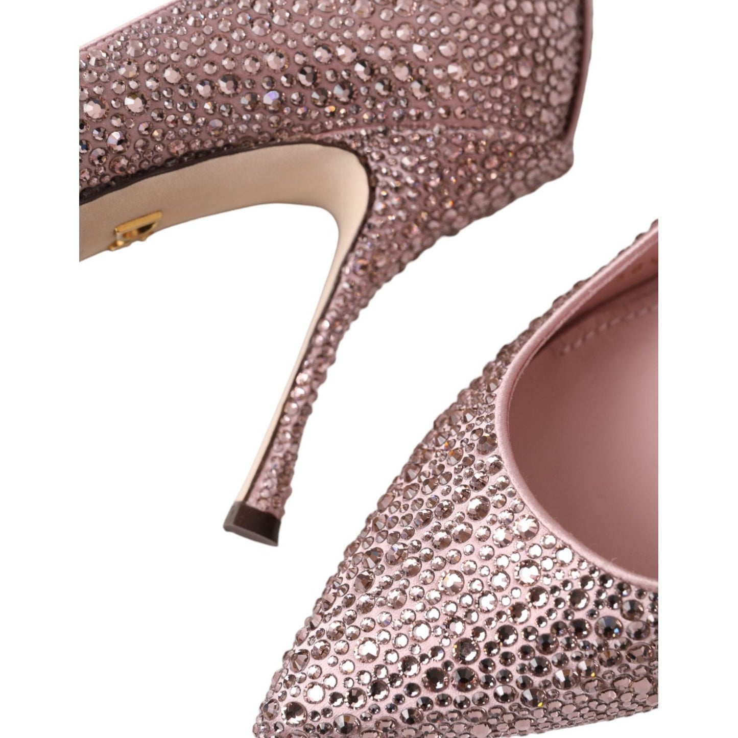 Dolce & Gabbana Pink Strass Crystal Heels Pumps Shoes Dolce & Gabbana