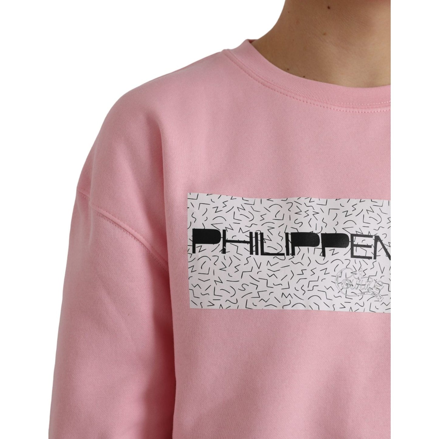 Philippe Model Pink Cotton Logo Long Sleeves Pullover Sweater Philippe Model