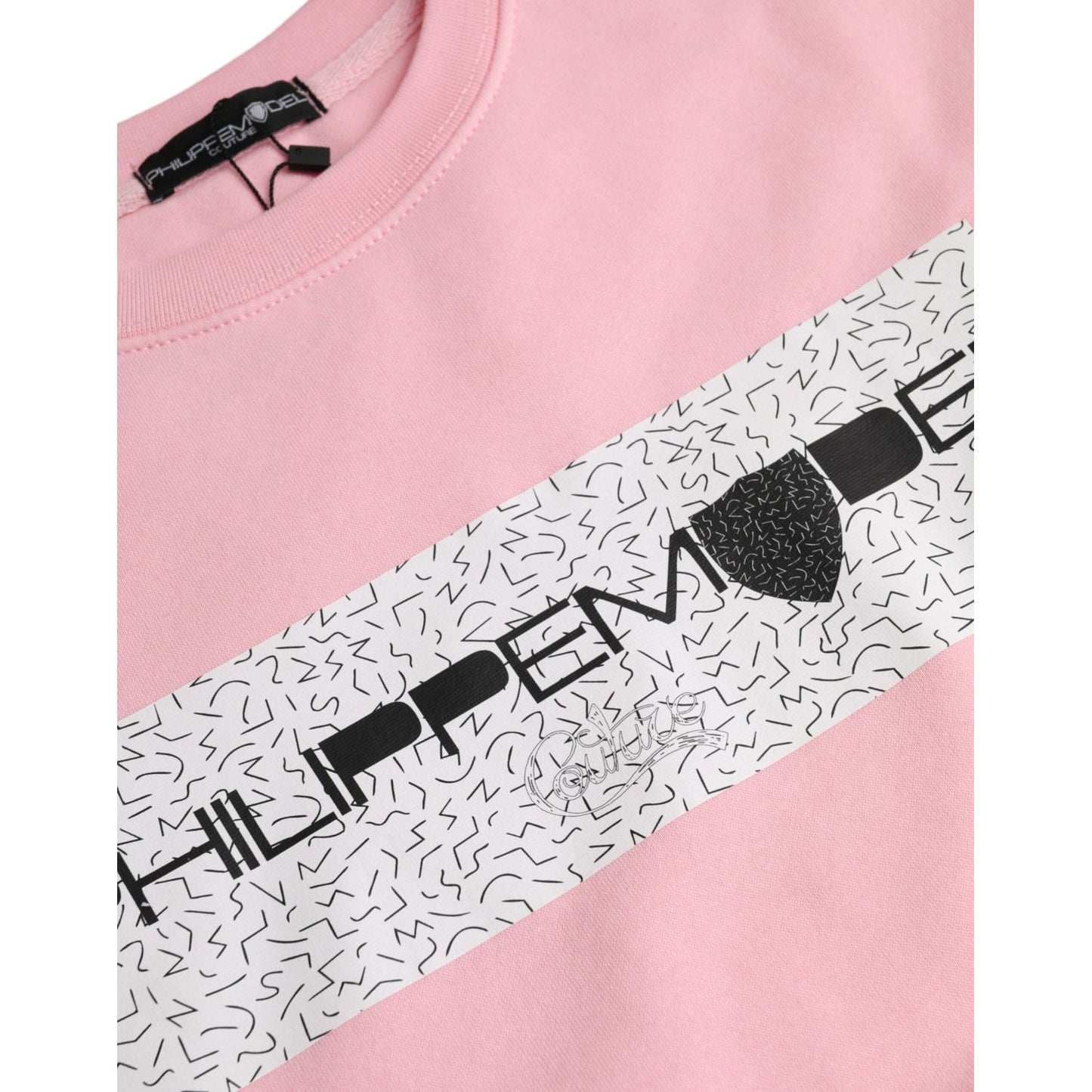 Philippe Model Pink Cotton Logo Long Sleeves Pullover Sweater Philippe Model