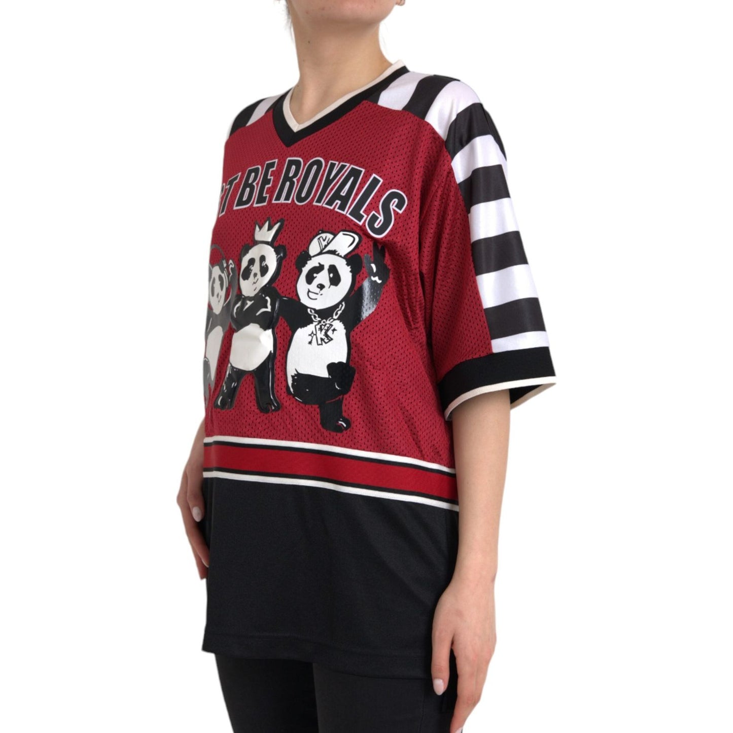 Dolce & Gabbana Multicolor Royals Panda Oversized T-shirt Dolce & Gabbana