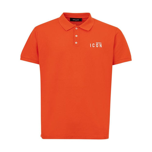 Dsquared² Orange Cotton Polo Shirt Dsquared²