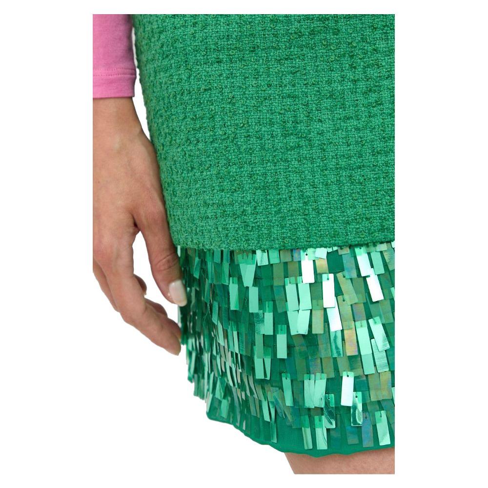 PINKO Green Cotton Skirt PINKO