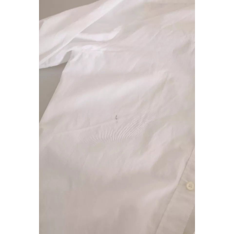 Dolce & Gabbana White Formal Cotton SlimFit Formal Dress Shirt Dolce & Gabbana