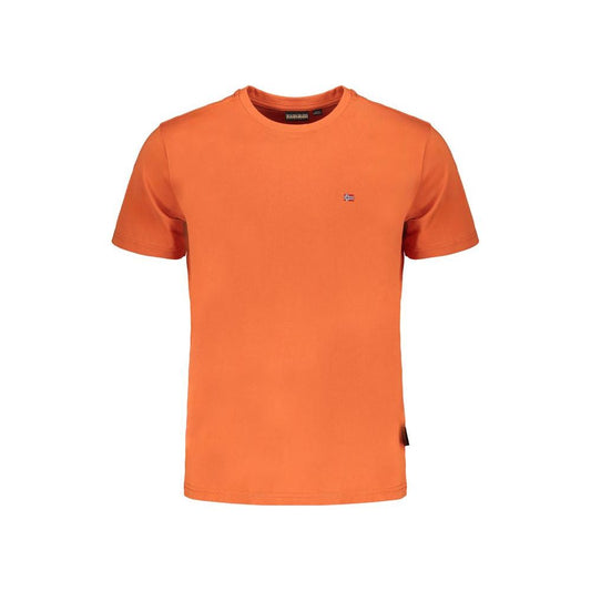 Napapijri Orange Cotton T-Shirt Napapijri