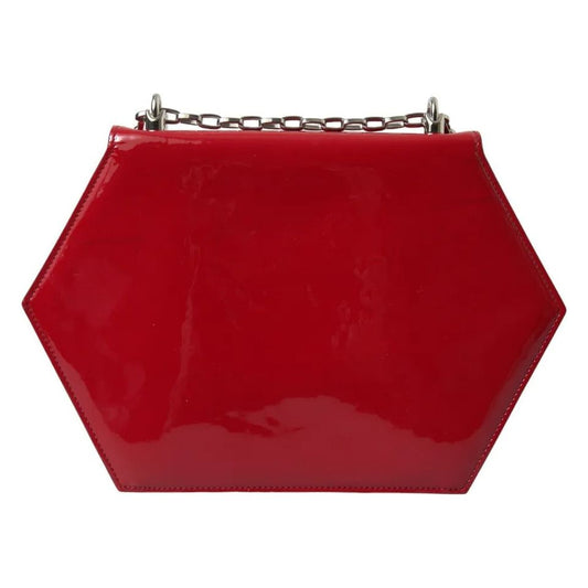 Dolce & Gabbana Red Patent Leather DG GIRLS Clutch Shoulder Bag Dolce & Gabbana