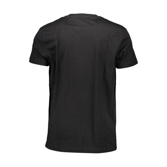 Sleek Black Crew Neck Logo Tee