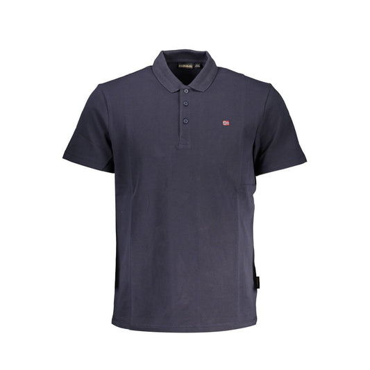 Napapijri Blue Cotton Polo Shirt Napapijri