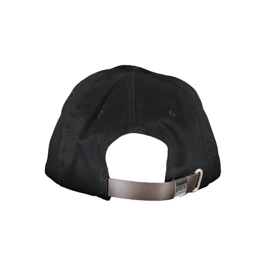 Levi's Sleek Black Cotton Cap with Logo Visor Levi's