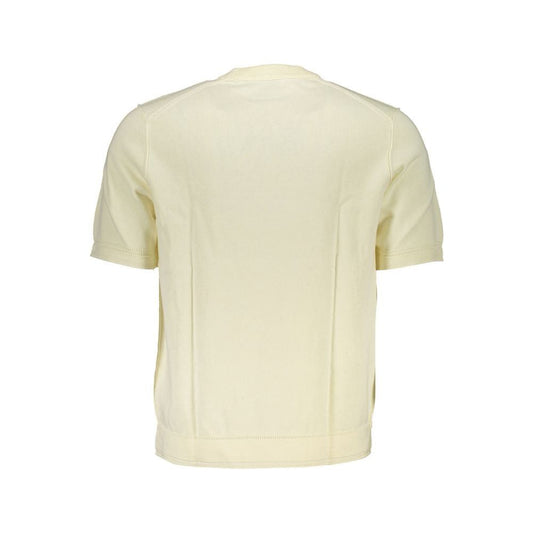 Hugo Boss White Cotton Men Sweater Hugo Boss