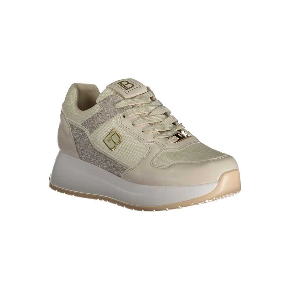 Laura Biagiotti Beige Polyester Sneaker Laura Biagiotti