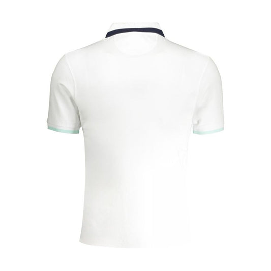 La Martina White Cotton Polo Shirt La Martina