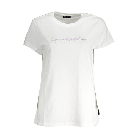 Embroidered Organic Cotton Tee - Pristine White