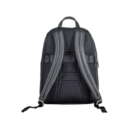 Piquadro Blue Leather Men Backpack Piquadro