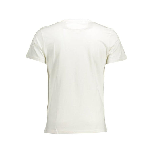 La Martina Elegant White Cotton Crew Neck Tee La Martina