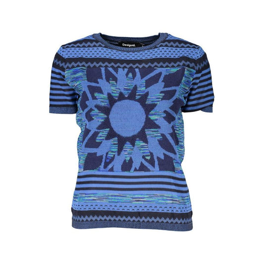 Desigual Chic Contrast Crew Neck Sweater Desigual