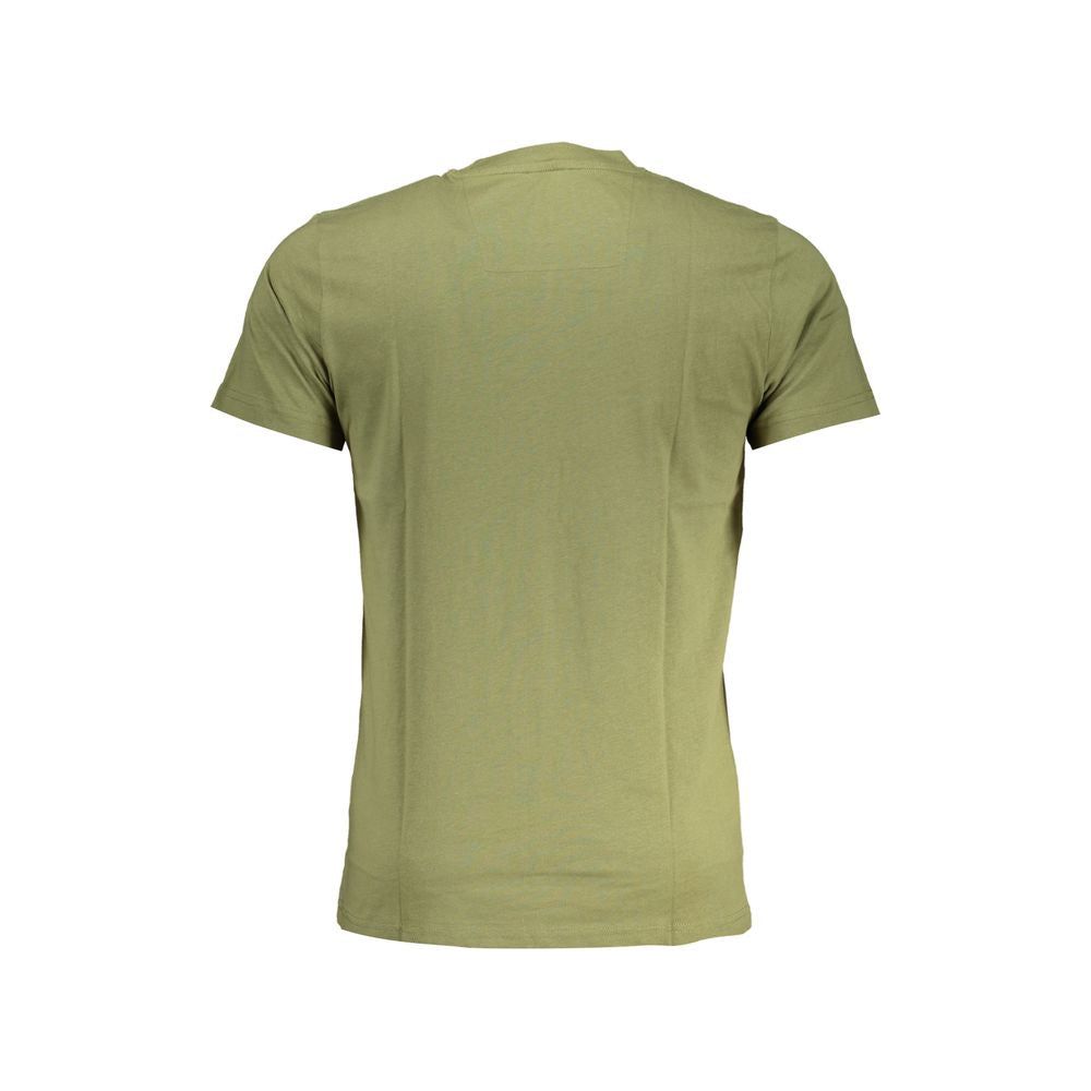 Cavalli Class Green Cotton T-Shirt Cavalli Class