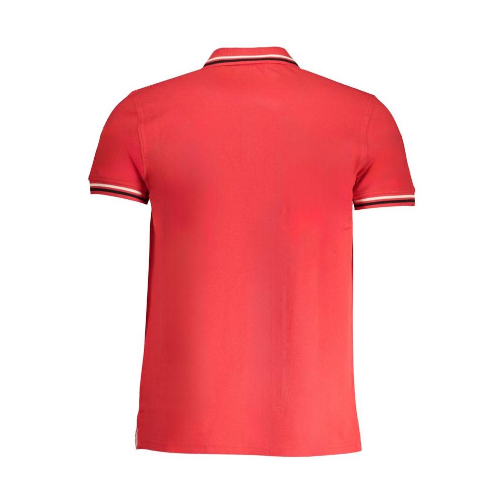 Cavalli Class Red Cotton Polo Shirt Cavalli Class