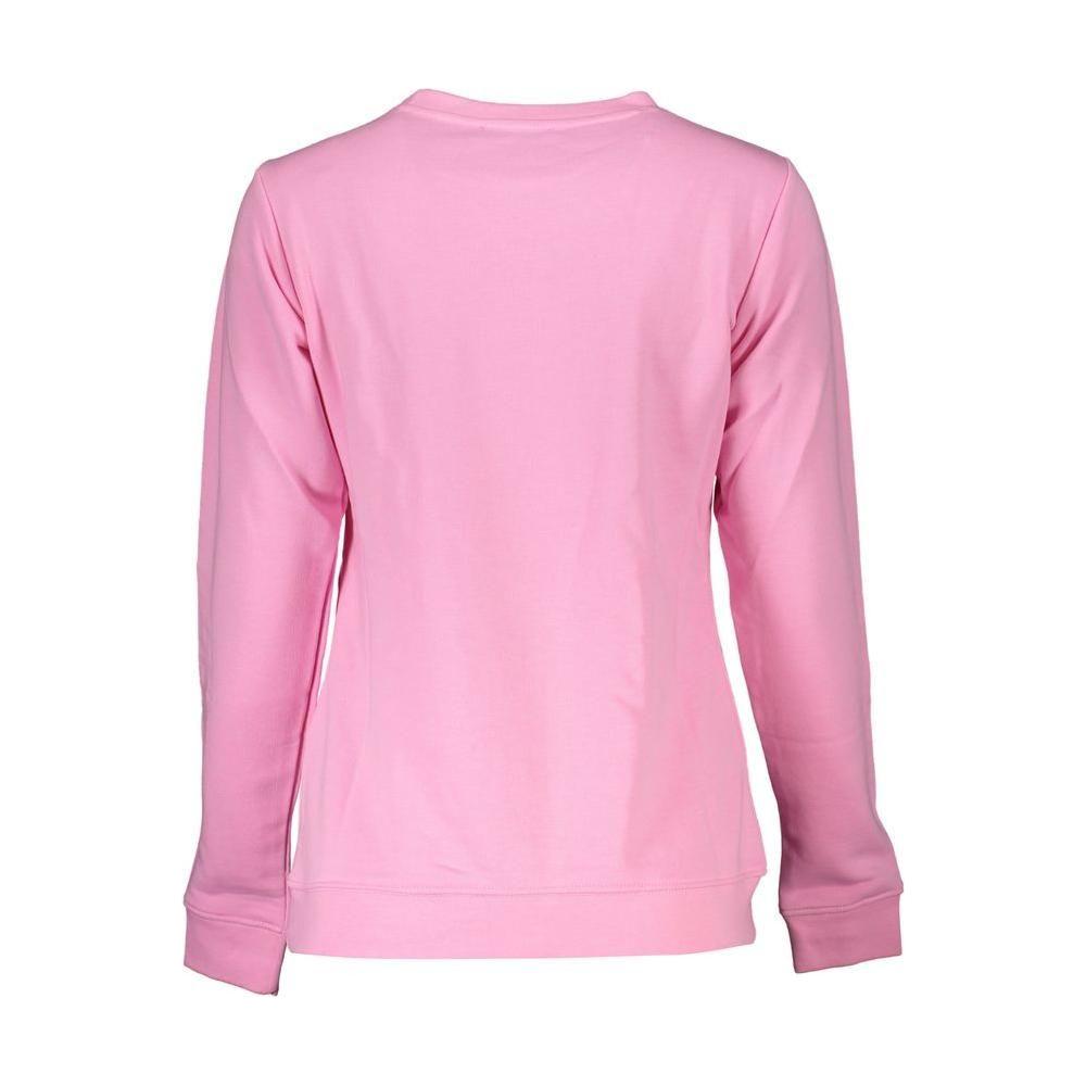 Cavalli Class Pink Cotton Sweater Cavalli Class