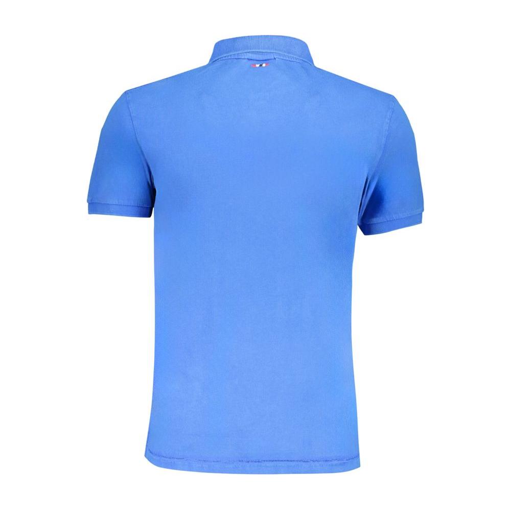 Napapijri Blue Cotton Polo Shirt Napapijri