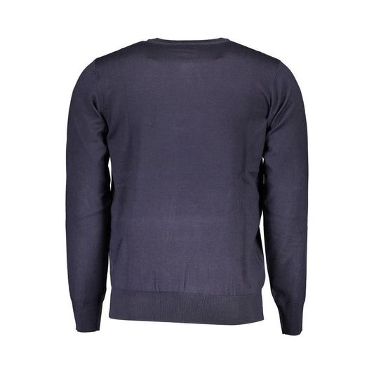 U.S. Grand Polo Blue Viscose Men Sweater U.S. Grand Polo