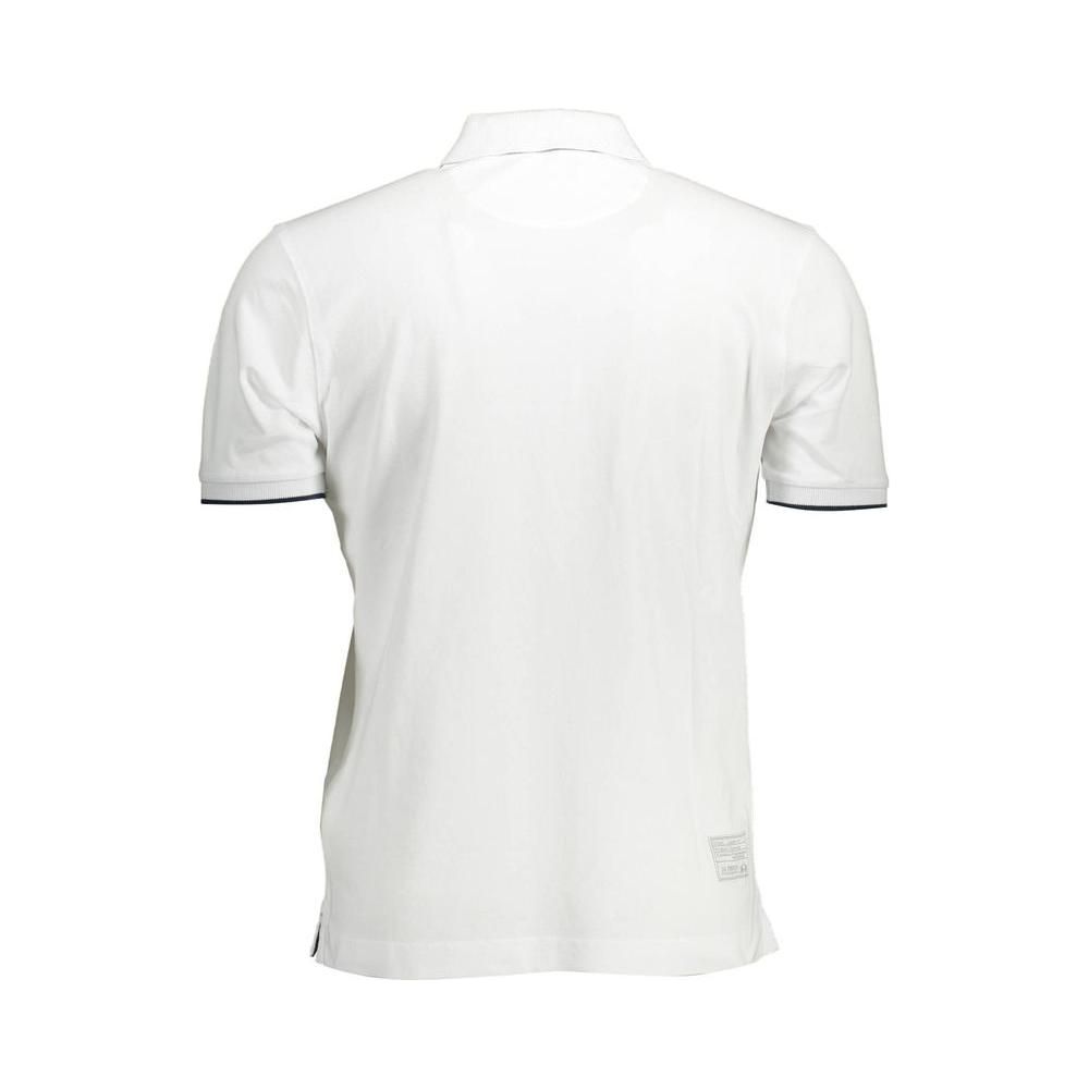 La Martina White Cotton Mens Polo Shirt La Martina