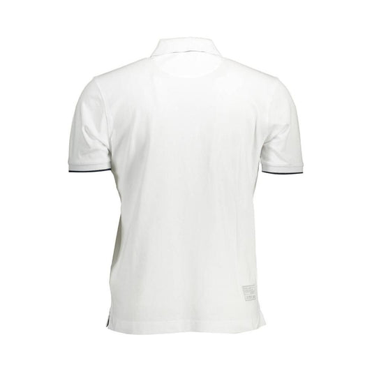 La Martina White Cotton Mens Polo Shirt La Martina