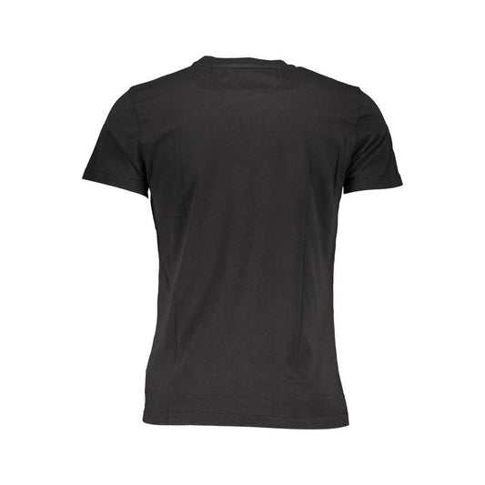 La Martina Black Cotton Men T-Shirt La Martina