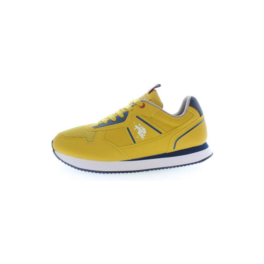 U.S. POLO ASSN. Yellow Polyester Men Sneaker U.S. POLO ASSN.